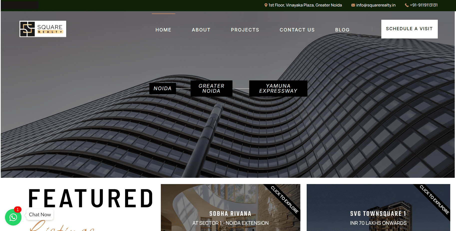 Square Realty website preview